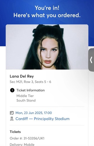 Lana del rey tickets cardiff - tickets,